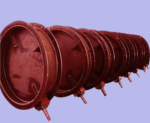 單軸驅(qū)動百葉型煙氣擋板